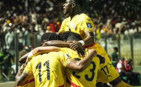 Black Stars Dominate: Ghana Crush Chad 5-0 in World Cup Qualifier