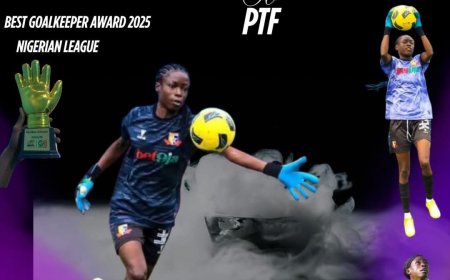Golden Gloves Joins PTF: Challotte Adjei Welcomed After Winning Best Goalkeeper Award in Nigerian League