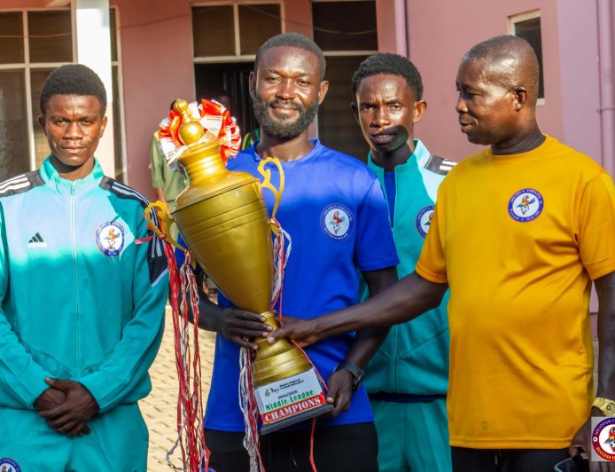 Nsuopun Fidelity FC Presents Regional Trophy to Wassa Amenfi Paramount Chief and Pitch Assurance