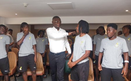 Sports Minister Boosts Morale of Black Queens Ahead of WAFCON Semi-Final Clash
