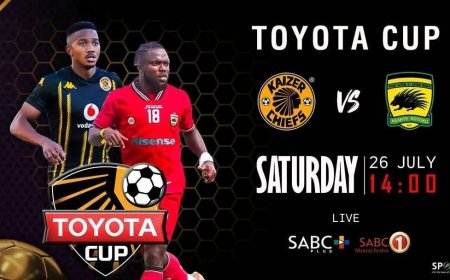 SABC 1 to Air Kaizer Chiefs vs Asante Kotoko Toyota Cup Live on July 26