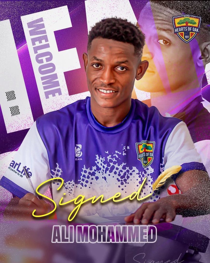 Official: Hearts of Oak Announce the Signing of Centre-Back Ali Mohammed