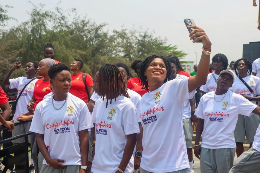 GHANA CELEBRATES BLACK QUEENS' HISTORIC WAFCON 2024 BRONZE MEDAL WIN