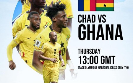 2026 World Cup Qualifiers Lineup: Black Stars Set for Crucial Clash Against Chad