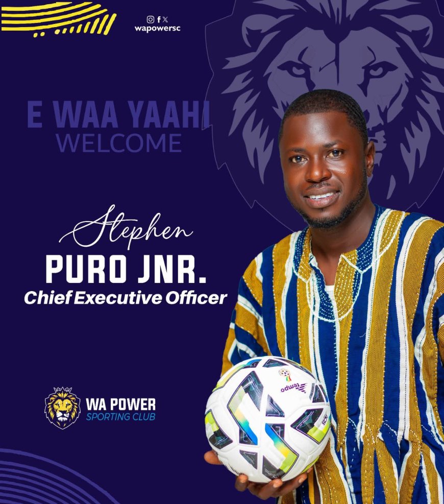 UPDATE: Stephen Puro Appointed CEO of Wa Power SC