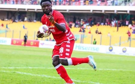 JUST IN: Asante Kotoko Forward Albert Amoah Likely to Join Black Stars Camp Following Inaki Williams’ Injury