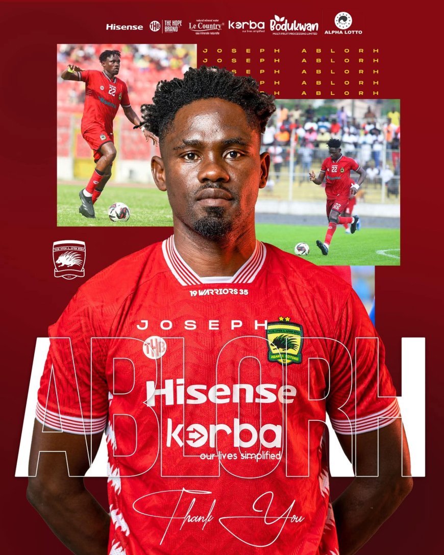 Asante Kotoko Part Ways with Defender Joseph Ablorh